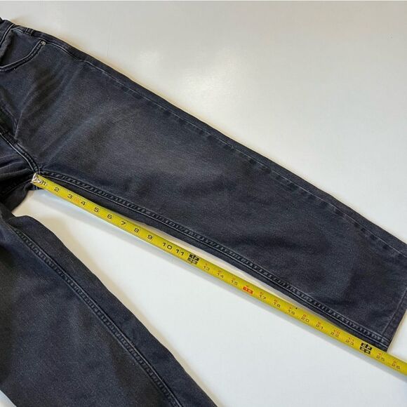 Free People PACIFICA STRAIGHT LEG JEAN | WORN BLACK 25 - Picture 10 of 13